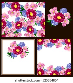 Abstract flower background with place for your text