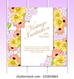Abstract flower background with place for your text