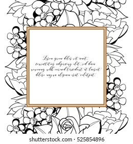 Abstract flower background with place for your text