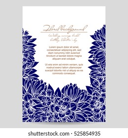 Abstract flower background with place for your text