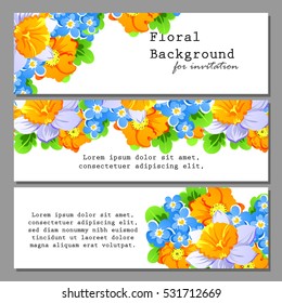 Abstract flower background with place for your text
