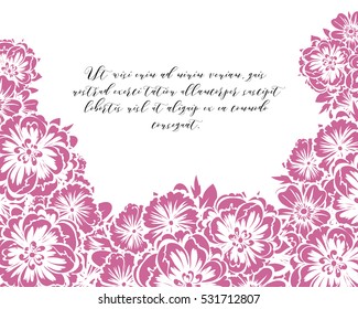 Abstract flower background with place for your text
