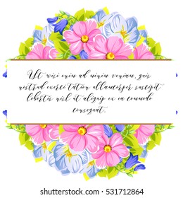 Abstract flower background with place for your text