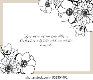 Abstract flower background with place for your text