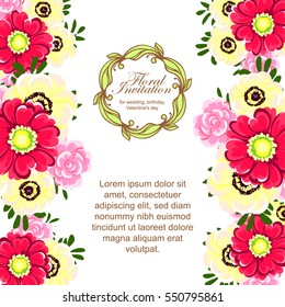 Abstract flower background with place for your text