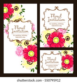 Abstract flower background with place for your text