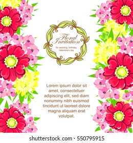 Abstract flower background with place for your text