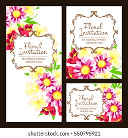 Abstract flower background with place for your text