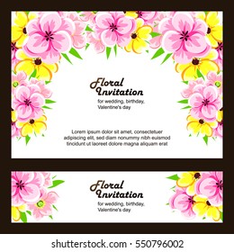 Abstract flower background with place for your text