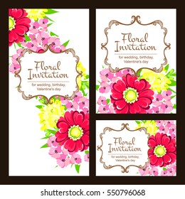 Abstract flower background with place for your text
