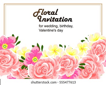 Abstract flower background with place for your text