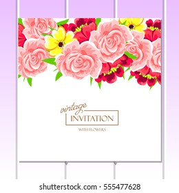Abstract flower background with place for your text