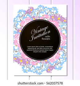 Abstract flower background with place for your text