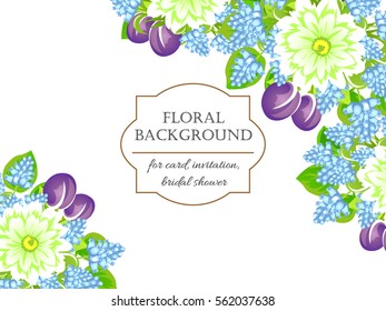 Abstract flower background with place for your text