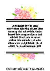 Abstract flower background with place for your text