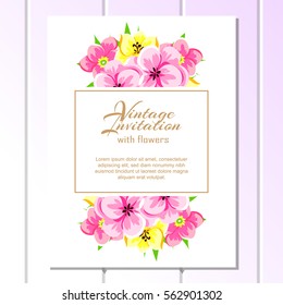 Abstract flower background with place for your text