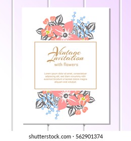 Abstract flower background with place for your text