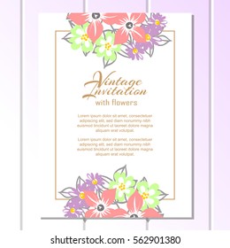 Abstract flower background with place for your text