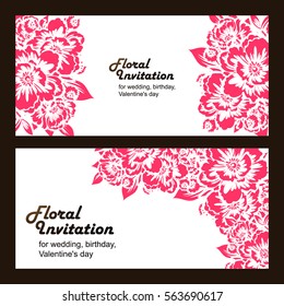 Abstract flower background with place for your text