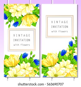 Abstract flower background with place for your text