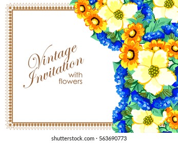Abstract flower background with place for your text