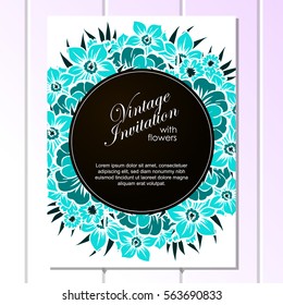 Abstract flower background with place for your text