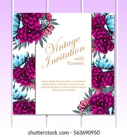 Abstract flower background with place for your text
