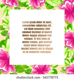 Abstract flower background with place for your text