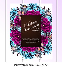 Abstract flower background with place for your text