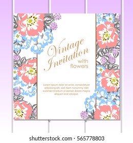 Abstract flower background with place for your text