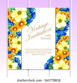 Abstract flower background with place for your text
