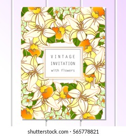 Abstract flower background with place for your text