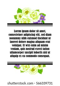 Abstract flower background with place for your text