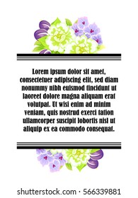 Abstract flower background with place for your text