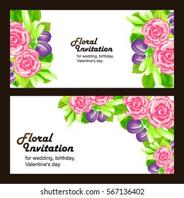 Abstract flower background with place for your text