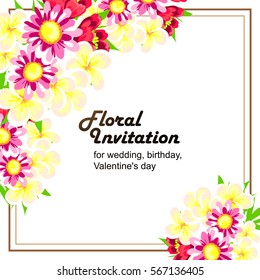 Abstract flower background with place for your text