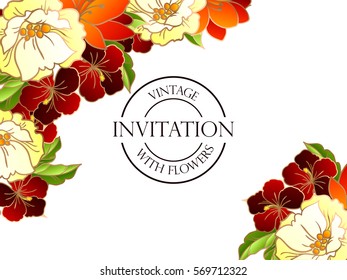 Abstract flower background with place for your text