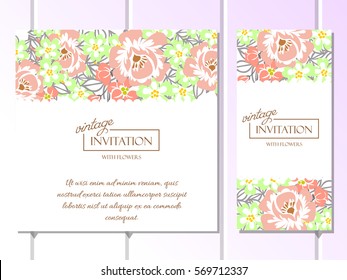 Abstract flower background with place for your text