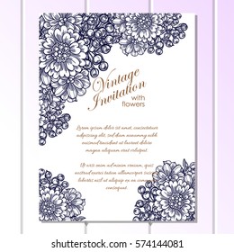 Abstract flower background with place for your text