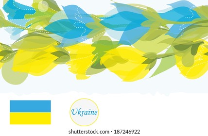 Abstract  flower background. Retro card.