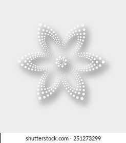 Abstract  flower background. Retro card.