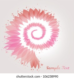 Abstract Flower Background - rose pink