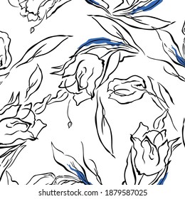 Resumen del fondo FLOWER. Patrón transparente