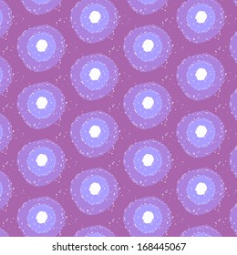 Abstract Flower Background in Shades of Blue and Violet, vector