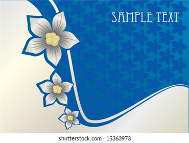 abstract flower background with space for text