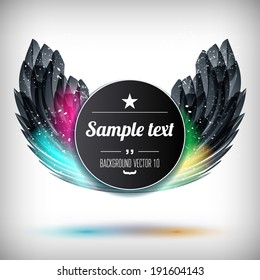 Abstract flower background with sparks and flashes. Vector Illustration, Graphic Design Editable For Your Design.