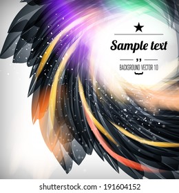 Abstract flower background with sparks and flashes. Vector Illustration, Graphic Design Editable For Your Design.