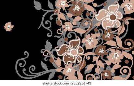 Abstract Flower background suitable for home decore and wallpaper purpose
