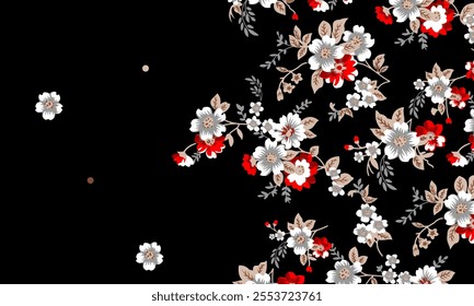 Abstract Flower background suitable for home decore and wallpaper purpose
