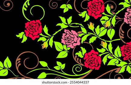 Abstract Flower background suitable for home decore and wallpaper purpose
